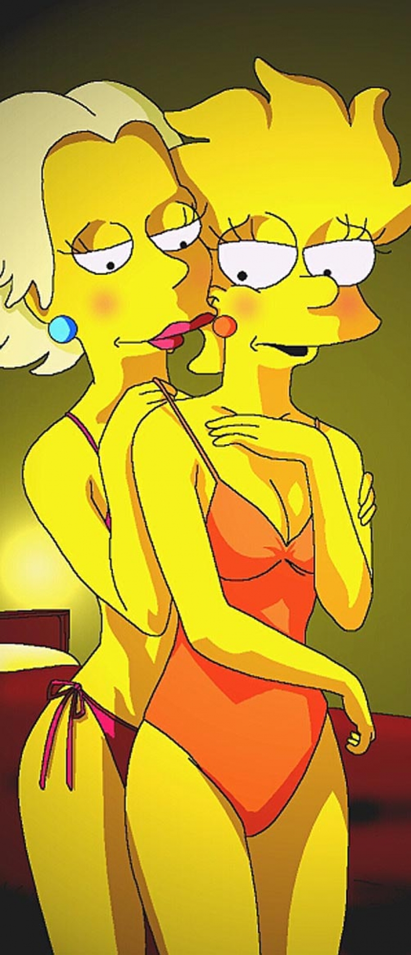 Simpsons Hentai Lesbian Porn - Lisa Simpson looks nervous â€“ she is going to get her first lesbian  experience! â€“ Simpsons Hentai