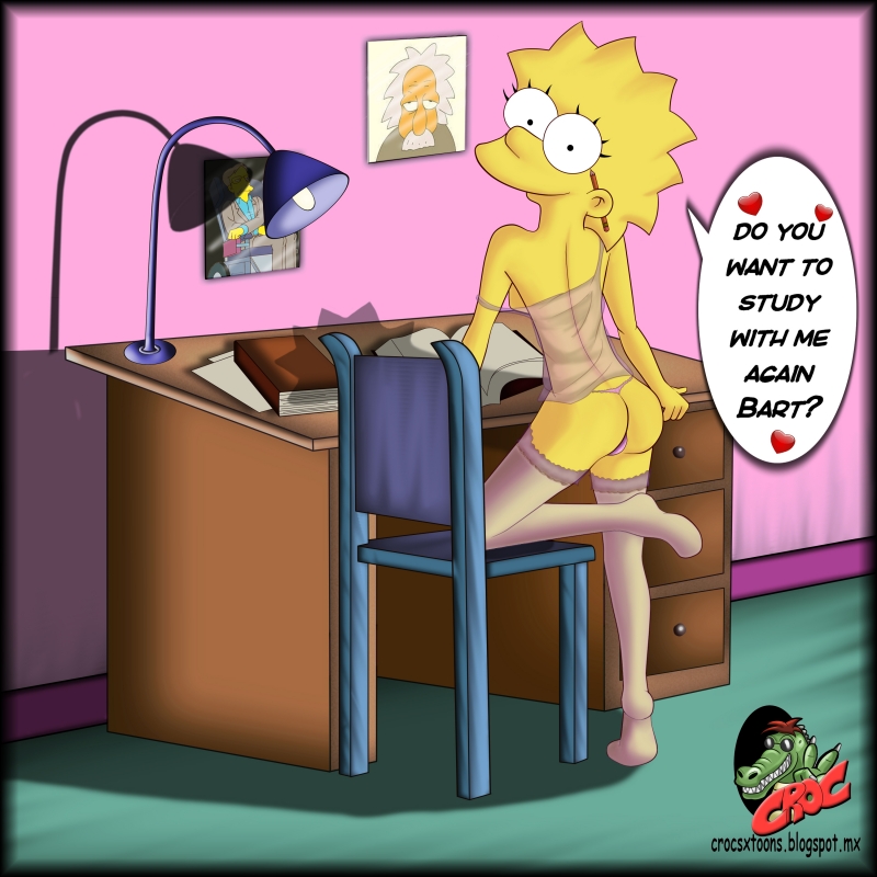 800px x 800px - Lisa Simpson has growned up and now Bart wants to study with her again and  again!