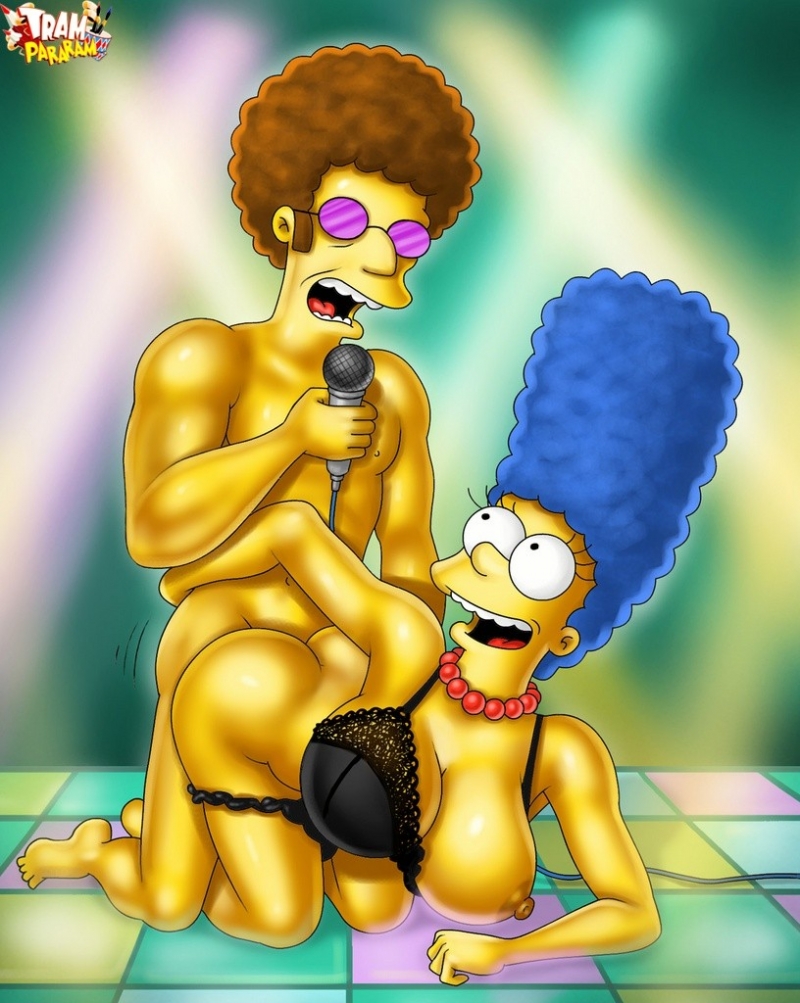800px x 1003px - Shapely Marge Simpson in a beautiful black lingerie fucks with the famous  singer of the cartoon The Simpsons. â€“ Simpsons Hentai